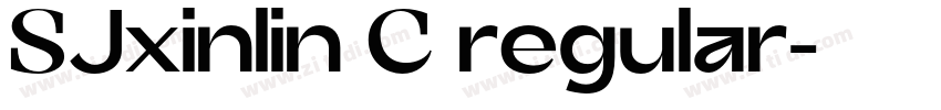 SJxinlin C regular字体转换